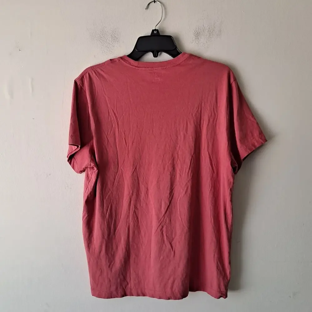 J. Crew Cotton Washed Jersey Tee Short Sleeve Crew T-Shirt Dusty Red Mens Size M